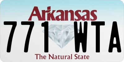 AR license plate 771WTA
