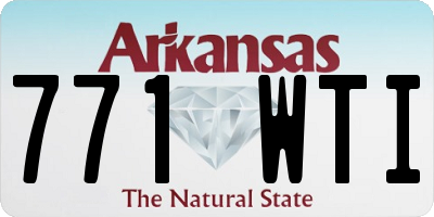 AR license plate 771WTI
