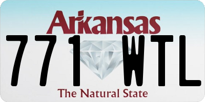 AR license plate 771WTL