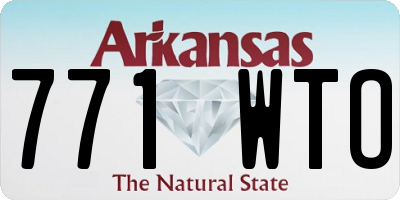 AR license plate 771WTO