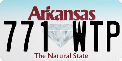 AR license plate 771WTP