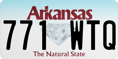 AR license plate 771WTQ