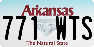 AR license plate 771WTS