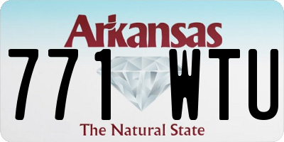 AR license plate 771WTU