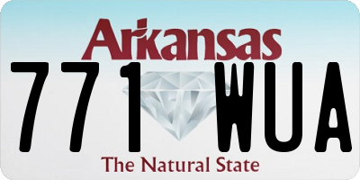 AR license plate 771WUA