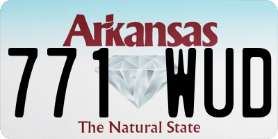 AR license plate 771WUD