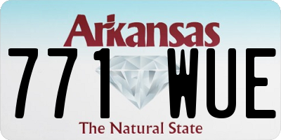 AR license plate 771WUE