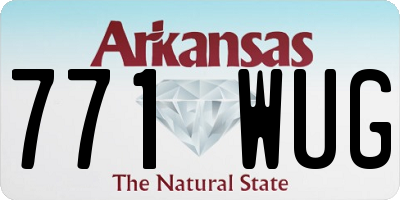 AR license plate 771WUG