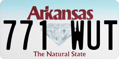 AR license plate 771WUT