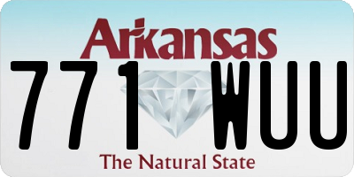 AR license plate 771WUU