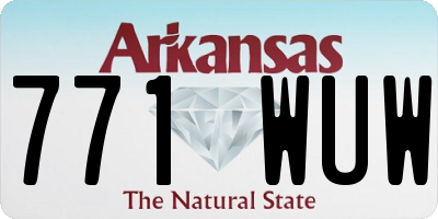 AR license plate 771WUW