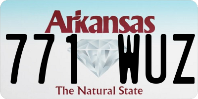 AR license plate 771WUZ