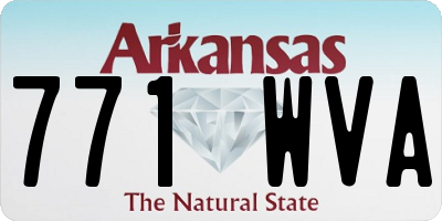 AR license plate 771WVA