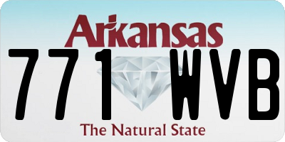 AR license plate 771WVB