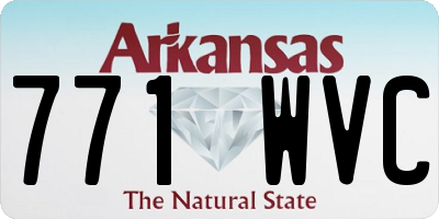 AR license plate 771WVC