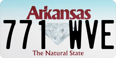 AR license plate 771WVE