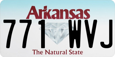 AR license plate 771WVJ