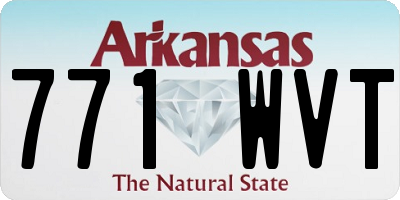 AR license plate 771WVT