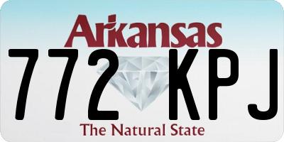 AR license plate 772KPJ