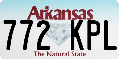 AR license plate 772KPL