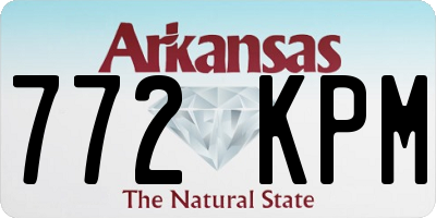 AR license plate 772KPM