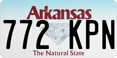 AR license plate 772KPN