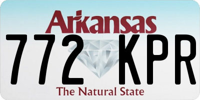 AR license plate 772KPR