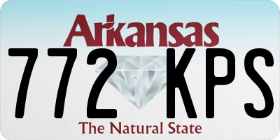 AR license plate 772KPS