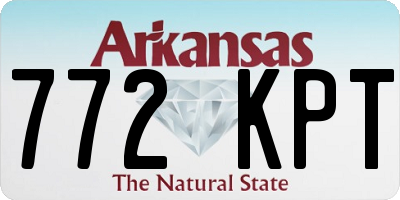 AR license plate 772KPT