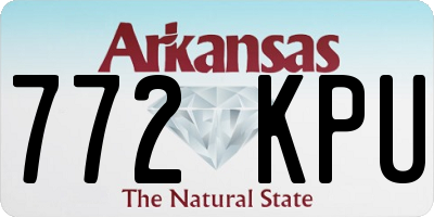 AR license plate 772KPU