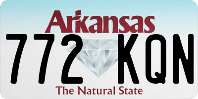 AR license plate 772KQN