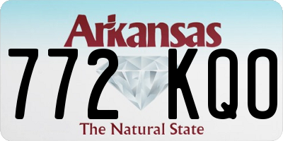 AR license plate 772KQO