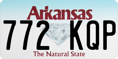 AR license plate 772KQP