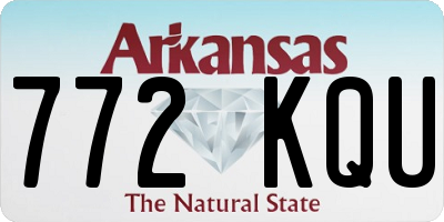 AR license plate 772KQU