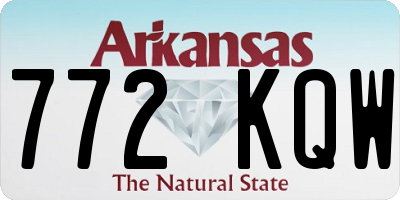AR license plate 772KQW
