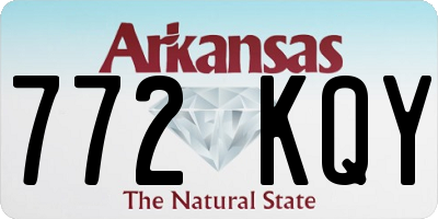 AR license plate 772KQY