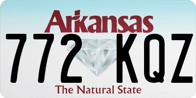 AR license plate 772KQZ