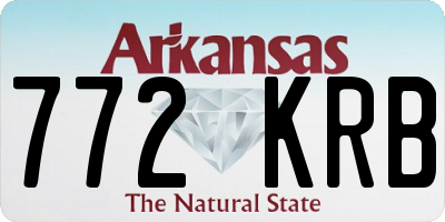 AR license plate 772KRB