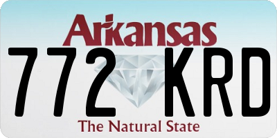AR license plate 772KRD