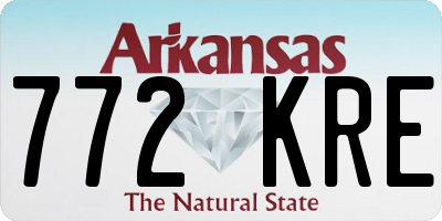 AR license plate 772KRE