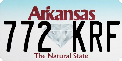 AR license plate 772KRF