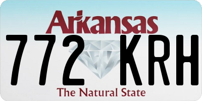 AR license plate 772KRH