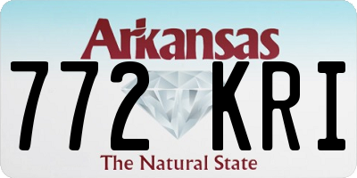 AR license plate 772KRI