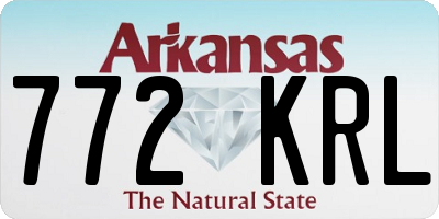 AR license plate 772KRL