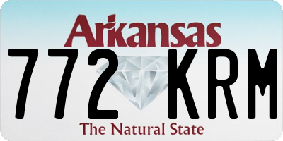 AR license plate 772KRM