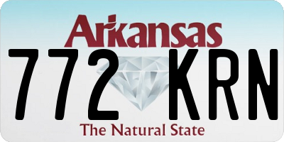 AR license plate 772KRN