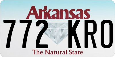 AR license plate 772KRO