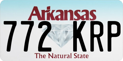 AR license plate 772KRP