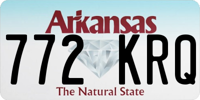 AR license plate 772KRQ
