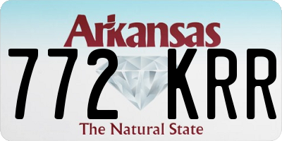 AR license plate 772KRR